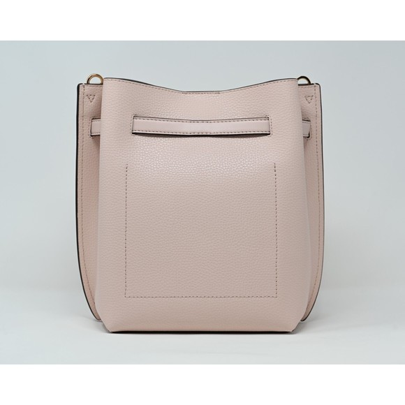 MICHAEL KORS EMILIA Small Bucket Messenger Powder Blush Pink Leather NWT $348 - Picture 4 of 12